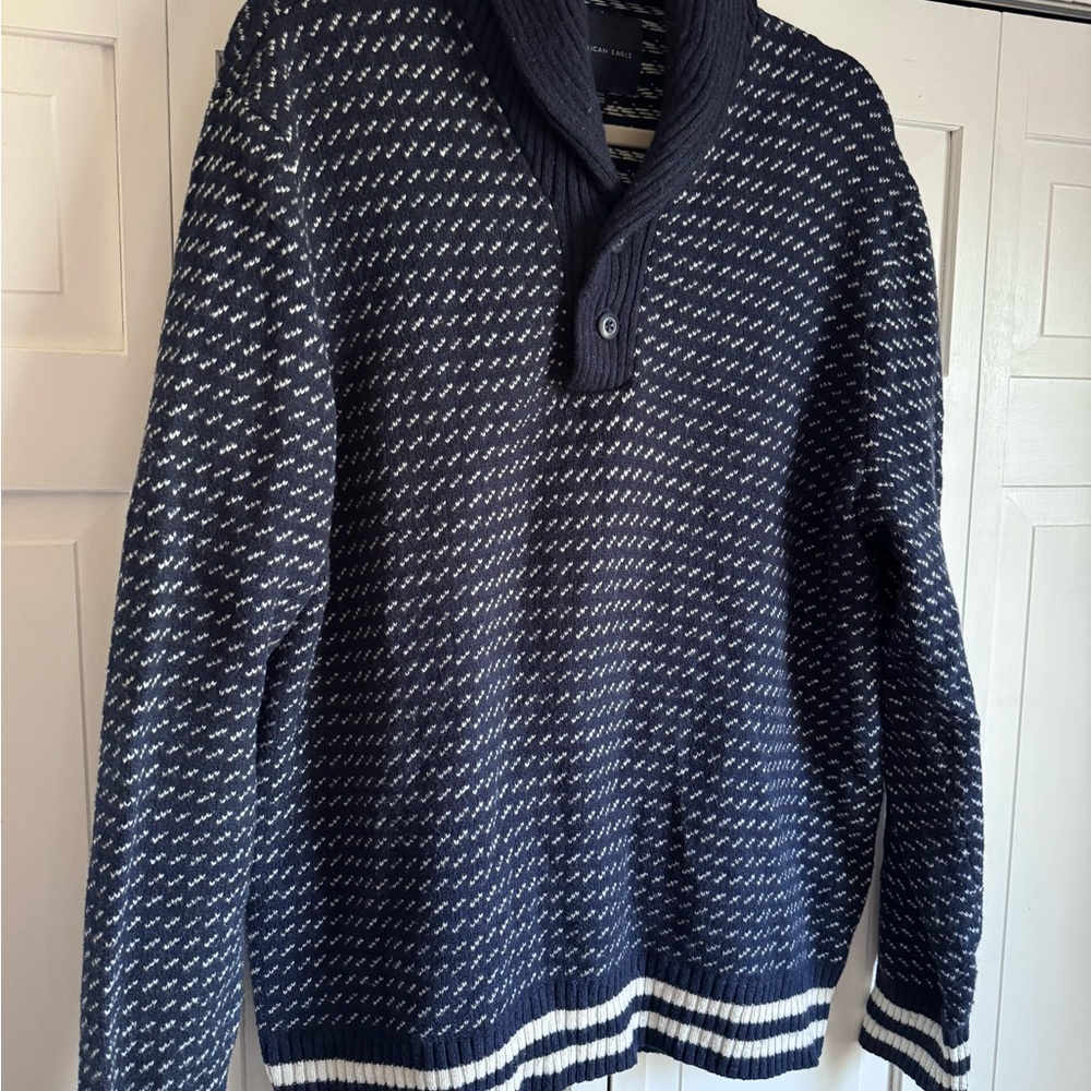 American Eagle Shawl Collar Men's Sweater